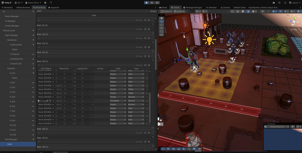 Cells dynamic values